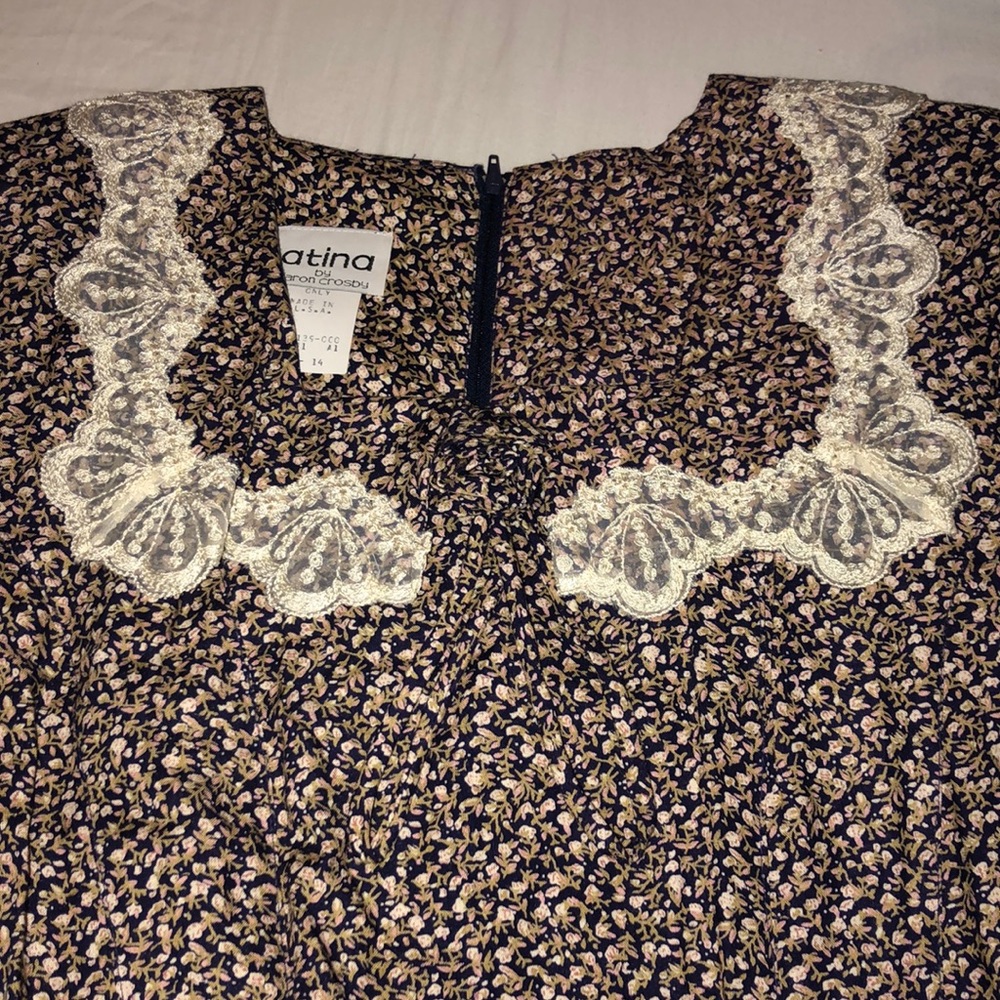 Vintage 80s NOS Ditsy Floral Cottagecore Dress